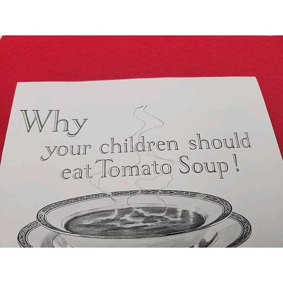VTG 1925 Campbell's Why Your Children Should Eat Tomato Soup Ephemera Print Ad - Picture 2 of 6